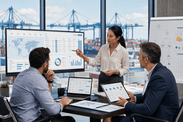 Collaborative discussion in a logistics command center