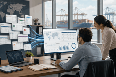 Office analytics with port view Office analytics with port view