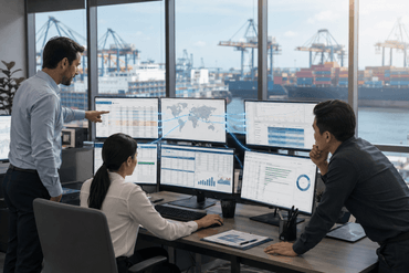 Collaborative logistics analysis in modern office