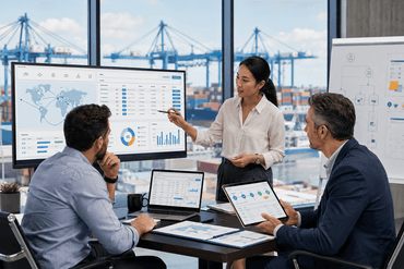 Collaborative discussion in a logistics command center